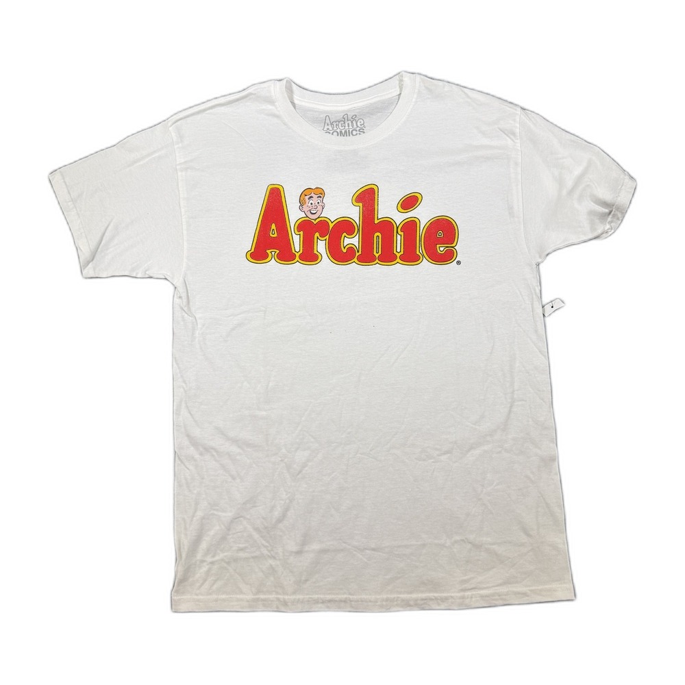 Archie Comics Mens Graphic T-Shirt White Large Archie Andrews Retro Logo 2019